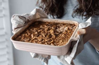 Apple Crumble Baked Oats