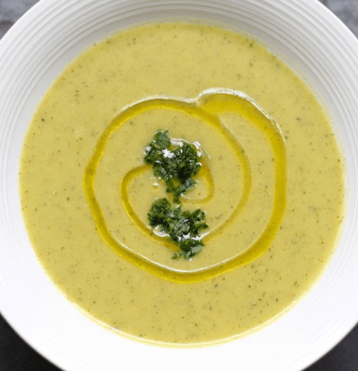 Roasted Zucchini and Potato Soup