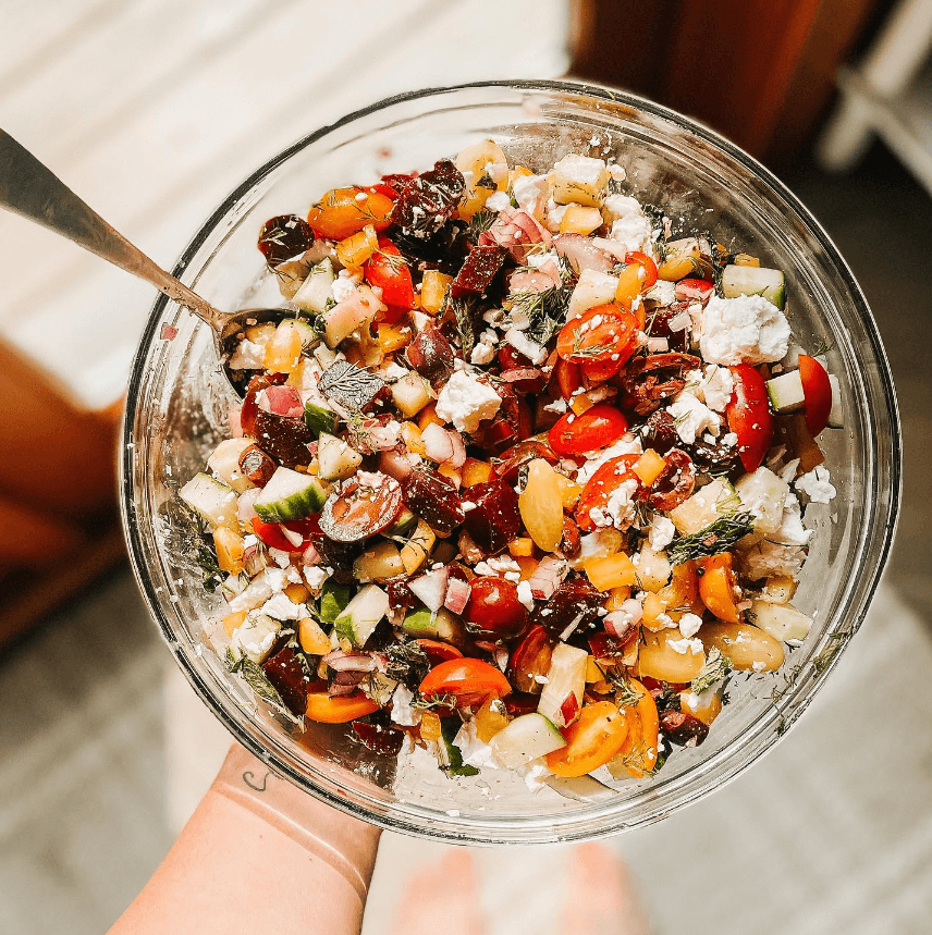 Mediterranean-inspired Veggie Salad