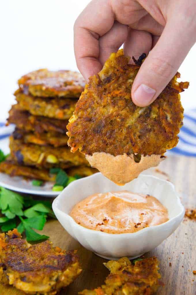 Carrot and Potato Fritters