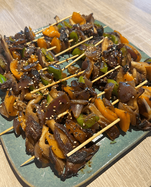 Oyster Mushroom Skewers