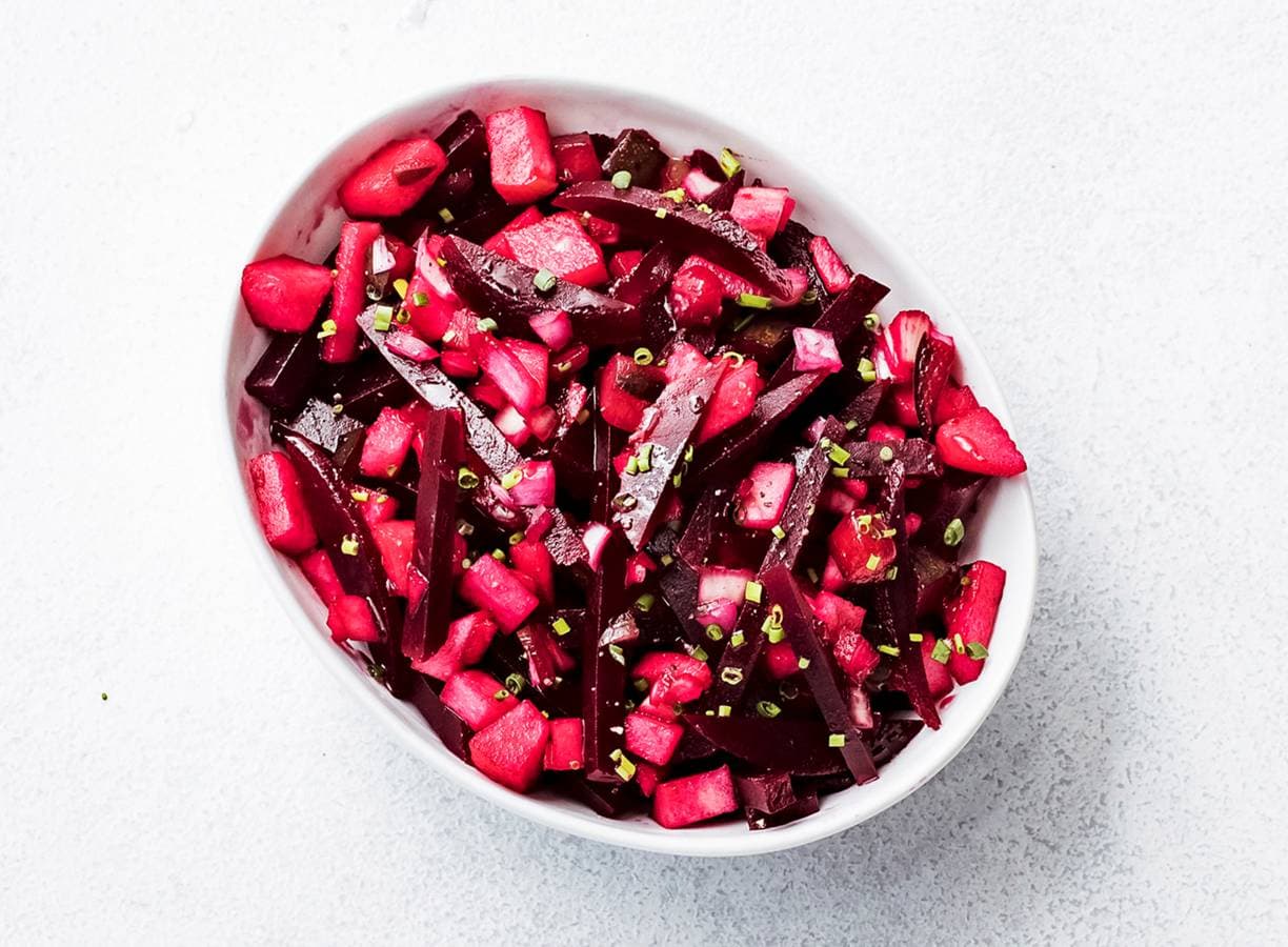 Beet and apple salad